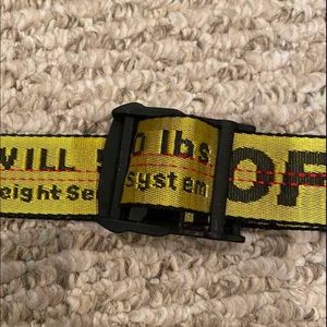 Off-White Accessories - Off-White Belt (Yellow) Off-White Accessories - Off-White Belt (Yellow)